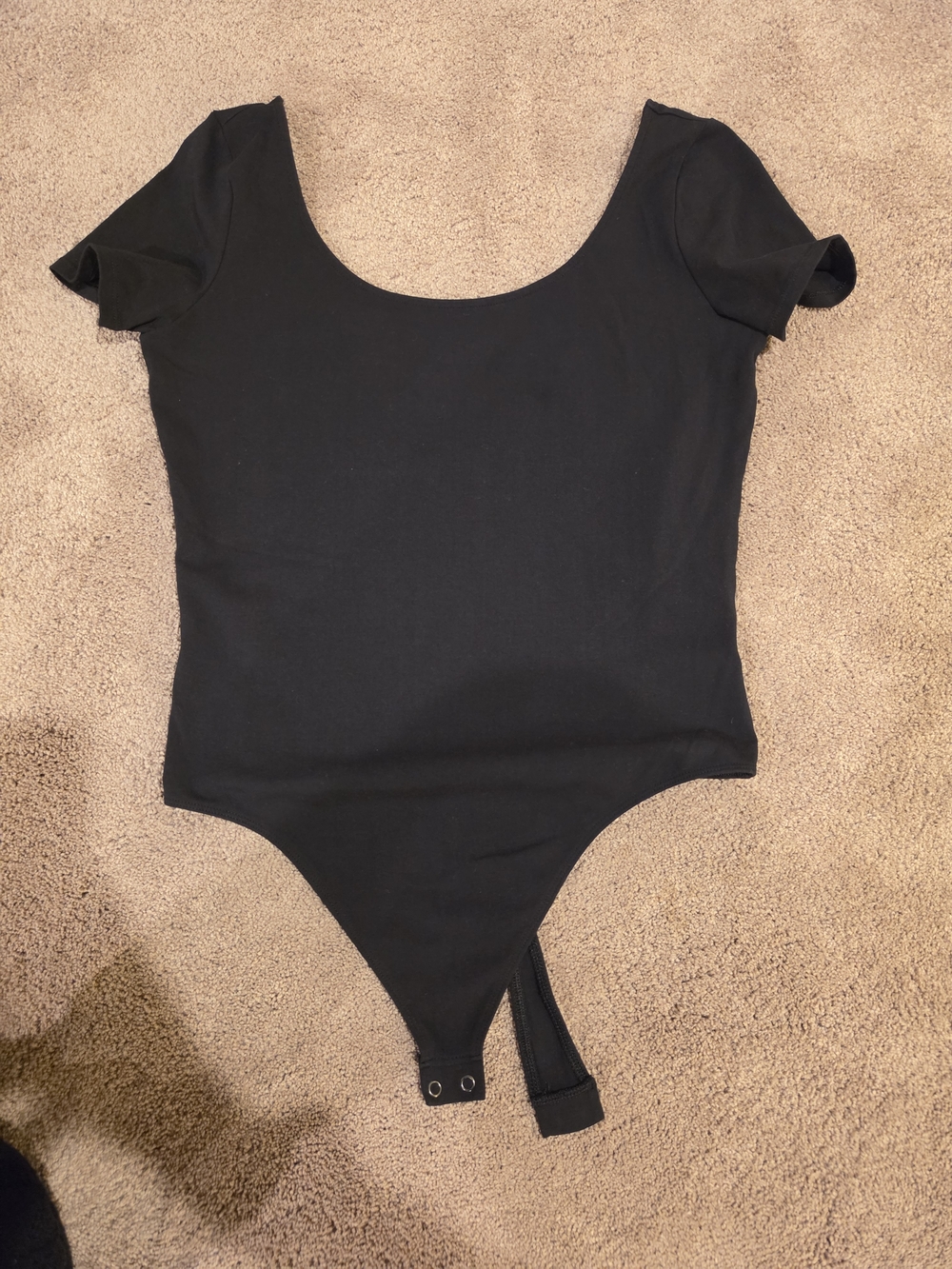 Express Black Short Sleeve One-Piece Bodysuit